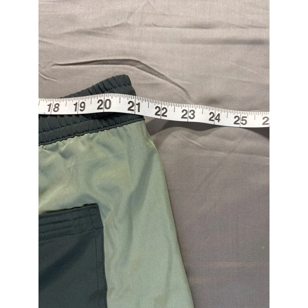 Quiksilver Mens Swim Trunks XXL Green Grey 7 Inseam Quick Dry Stretch QS001012